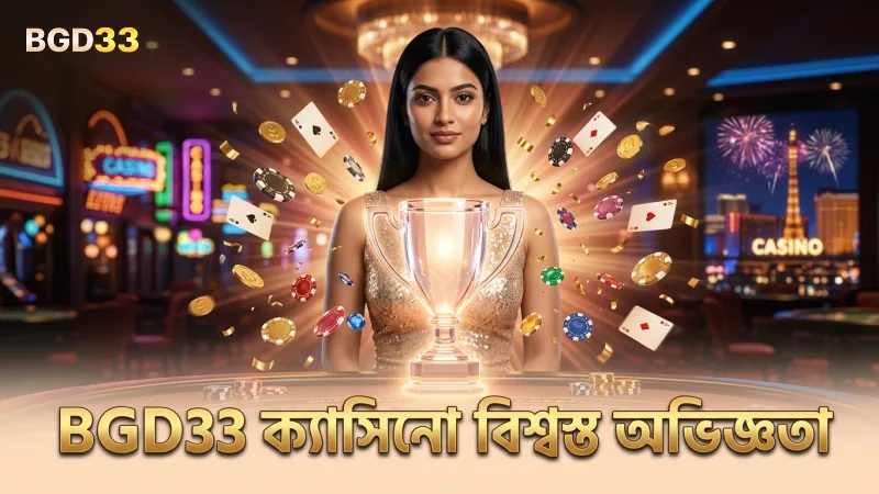 BGD33 ক্যাসিনোর ৩ বছরের আন্তর্জাতিক অভিজ্ঞতা নিশ্চিত করে বিশ্বস্ততা।