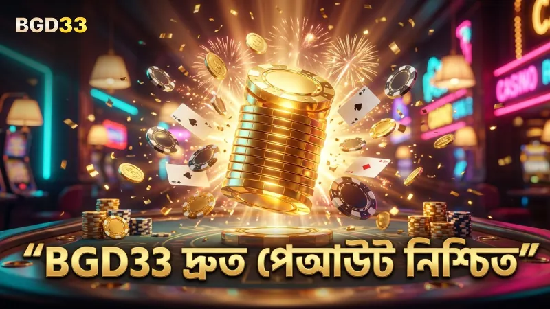 BGD33 দ্রুত পেআউট এবং ফি মুক্ত লেনদেন নিশ্চিত করে।
