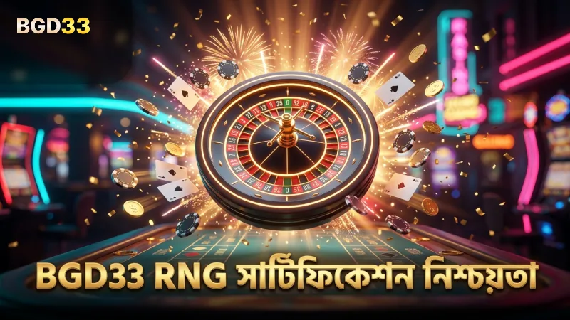 BGD33 এর RNG সার্টিফিকেশন নিশ্চিত করে সুষ্ঠু খেলা ও পেআউট।